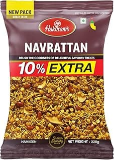 Haldiram's Namkeen - Navrattan, 210/220 g (Weight May Vary)