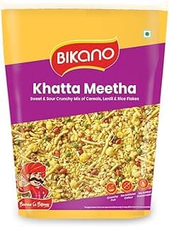 Bikano Khatta Meetha Namkeen | Crunchy & Tasty namkeen | Khatta Meetha mixture, 1kg Pack